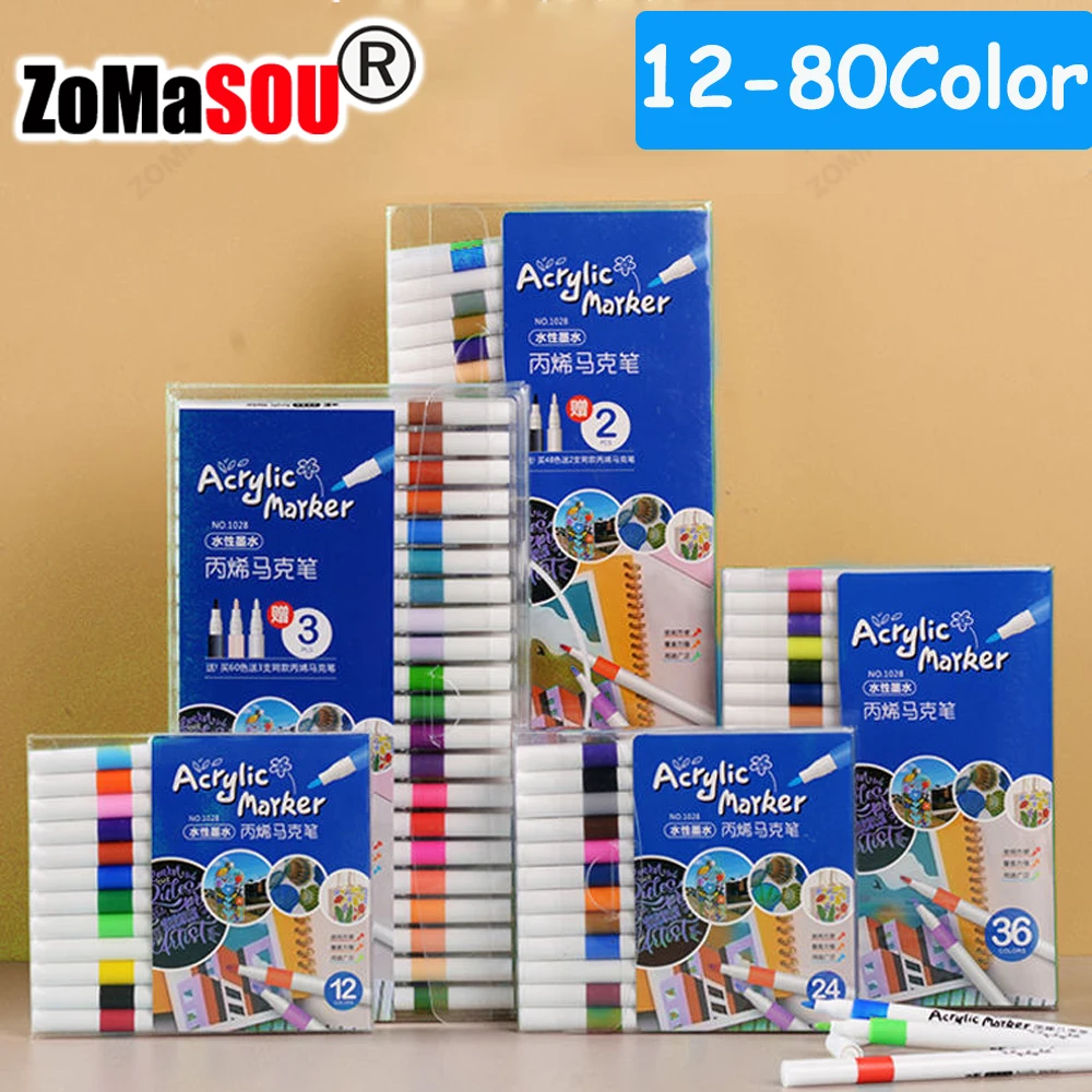 Embroidery Egg - 12-60 Top Colors Acrylic Paint Marker