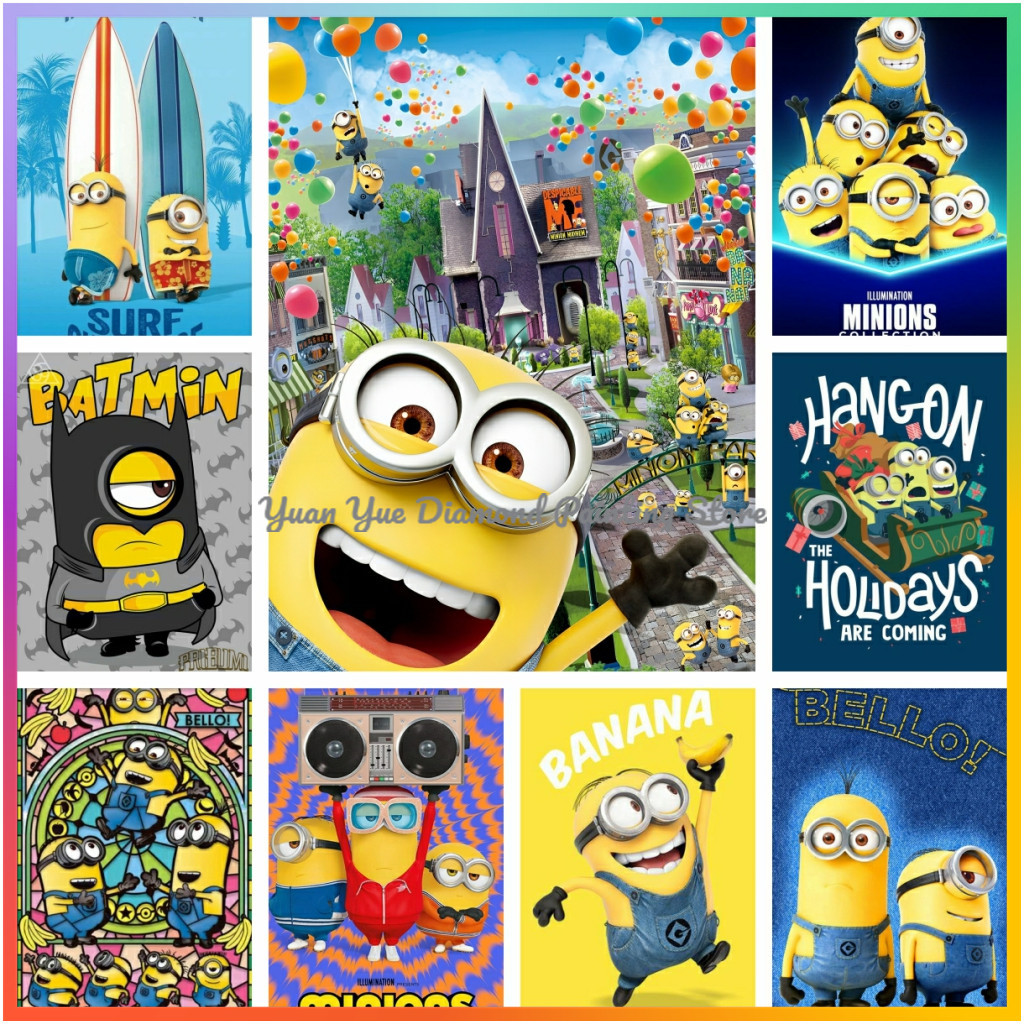 Embroidery Handicraft - 1pc frameless Diamond Painting Cute-M-Minions Cartoon