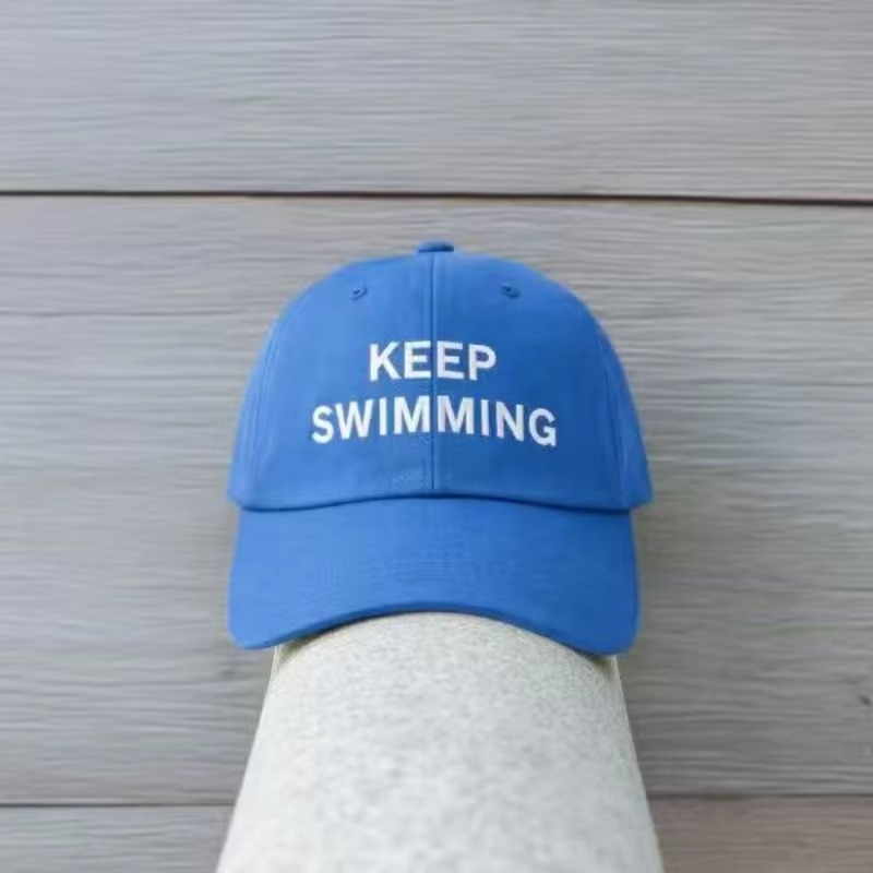 Embroidery Letter - 2026 Trendy keep Swimming New Letter