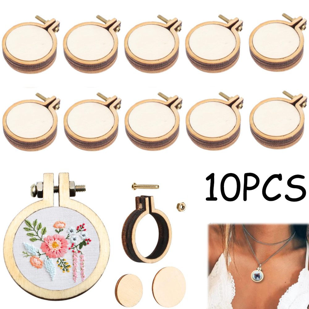 Embroidery Hoop Square - 10Pcs/Set Wooden Mini Embroidery Hoop Ring
