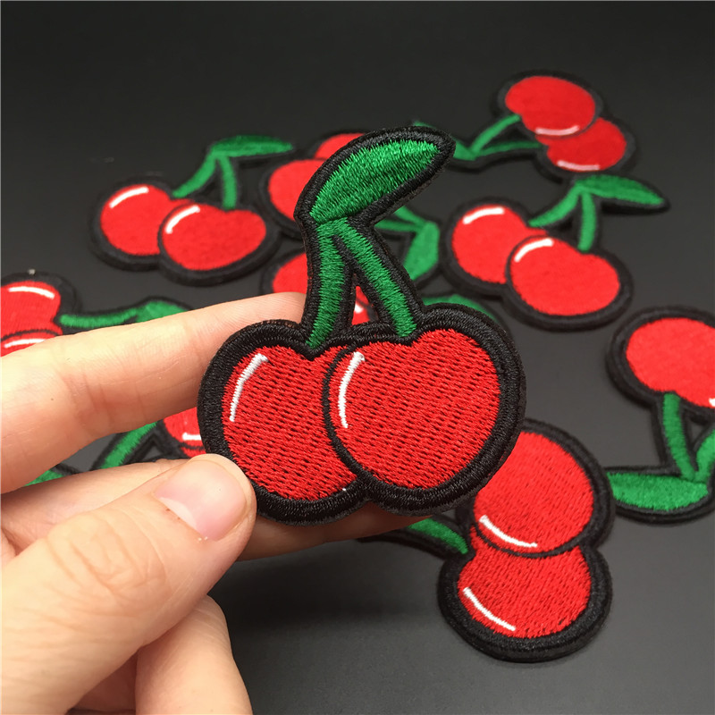 Embroidery Converse - Cherry Fruit Cute Clothing Patch Size: