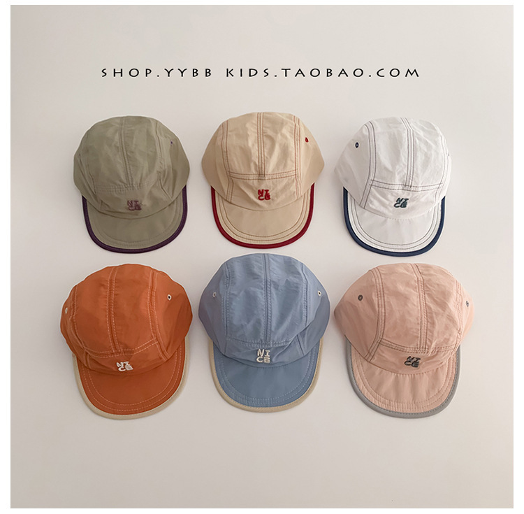 Embroidery Letter - Summer Quick Dry Hat for Baby