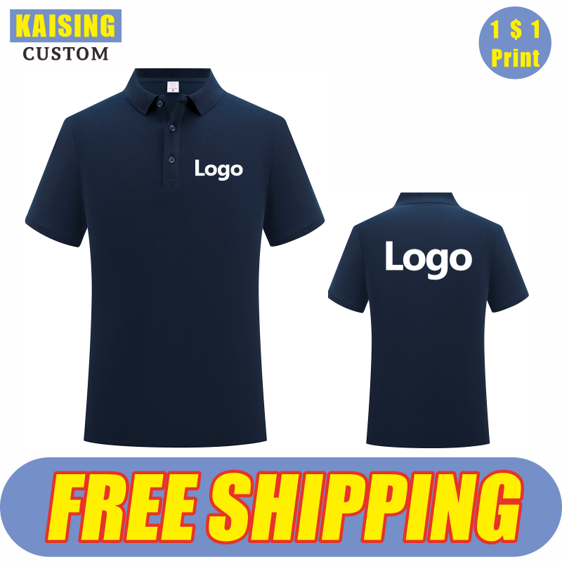 Embroidery Logo - KAISING High-Quality Pure Cotton Polo Shirt