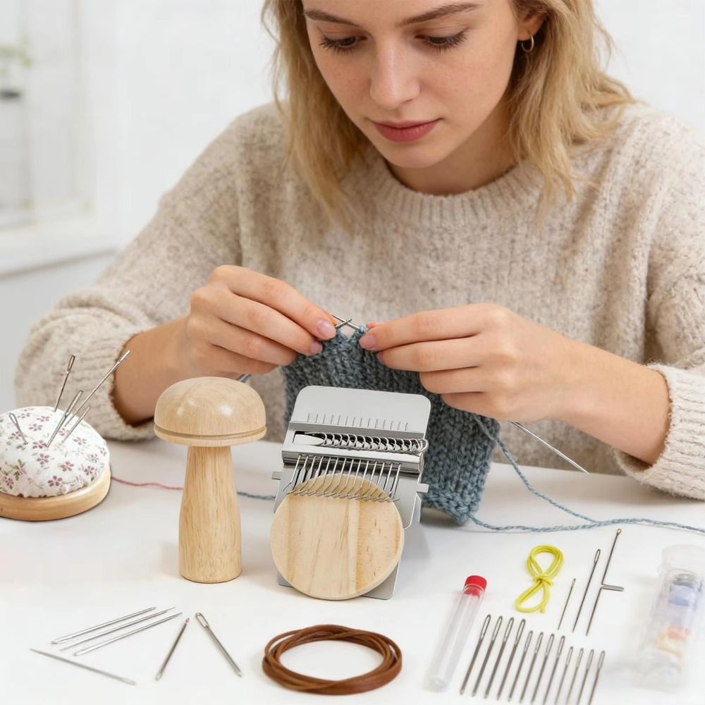 Embroidery Egg - DIY Crafts Sock Darning Kit Egg/Mushroom