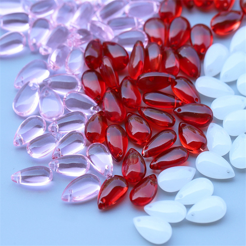 Embroidery Glass Beads - Mix Colors Water Drop Czech Lampwork