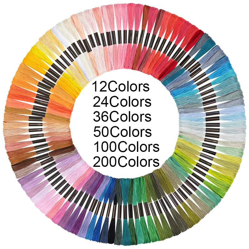 Embroidery Meaning - Embroidery Thread Floss 12/24/36/50/100/200Colors Quilting Thread