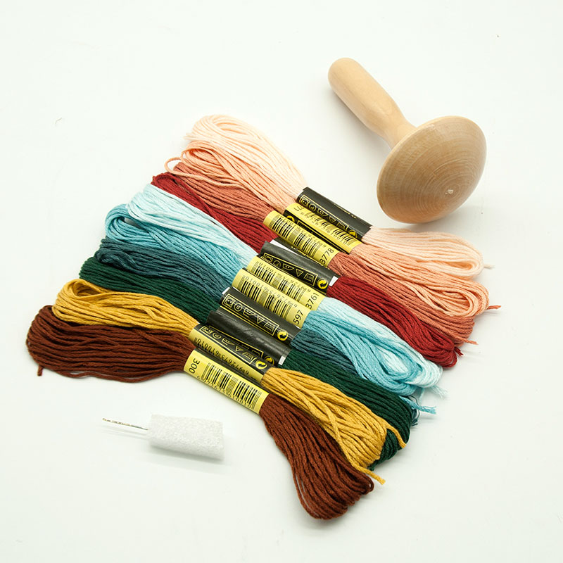 Embroidery Egg - Darning Supplies Kit Wood Darning Mushroom