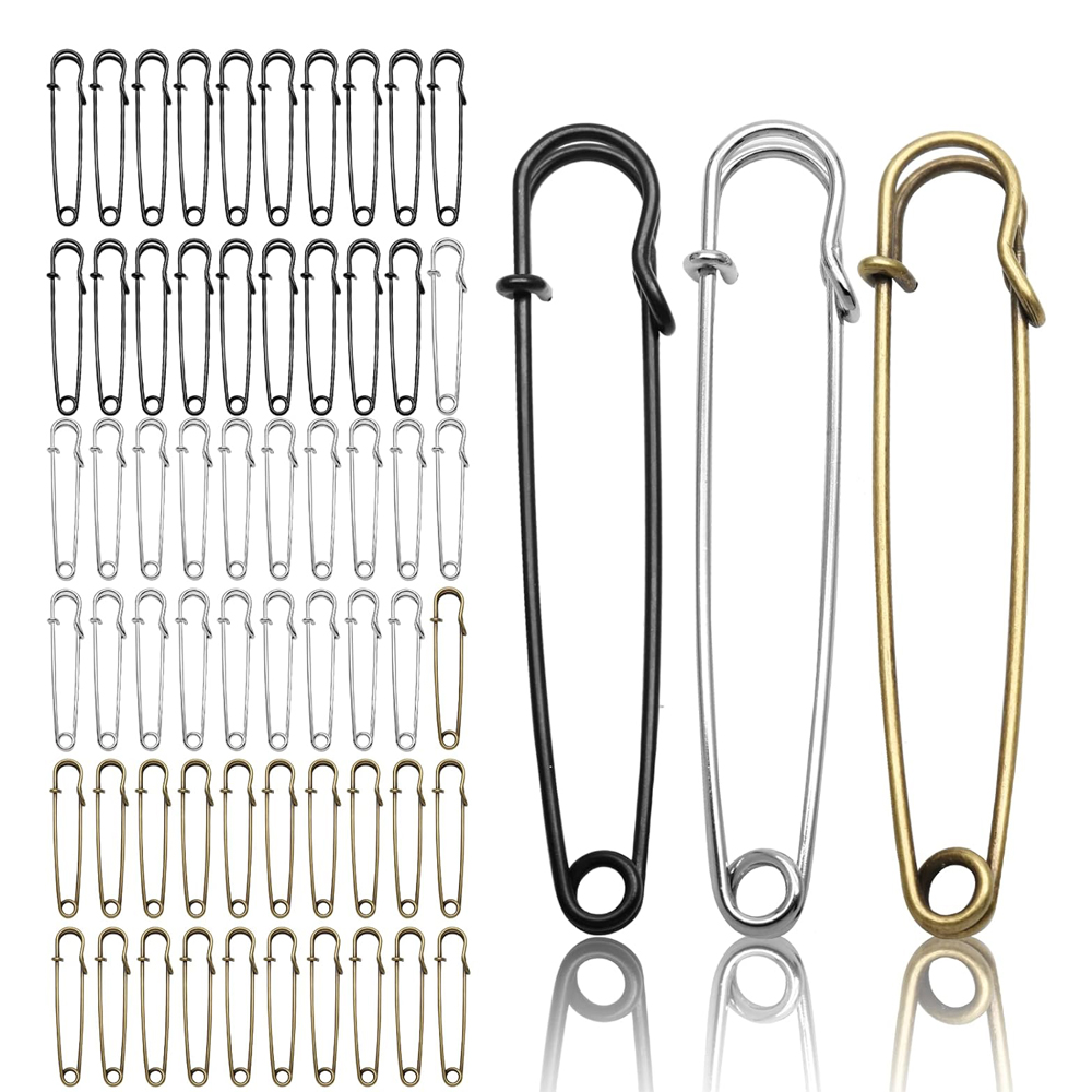 Embroidery House - 6PCS Large Safety Pins 4 Inch