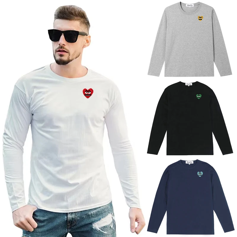 Embroidery Egg - Break Egg Men Long-sleeved T-shirt Cotton