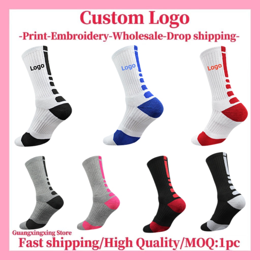 Embroidery Logo - Customized socks Customized printing logo embroidery