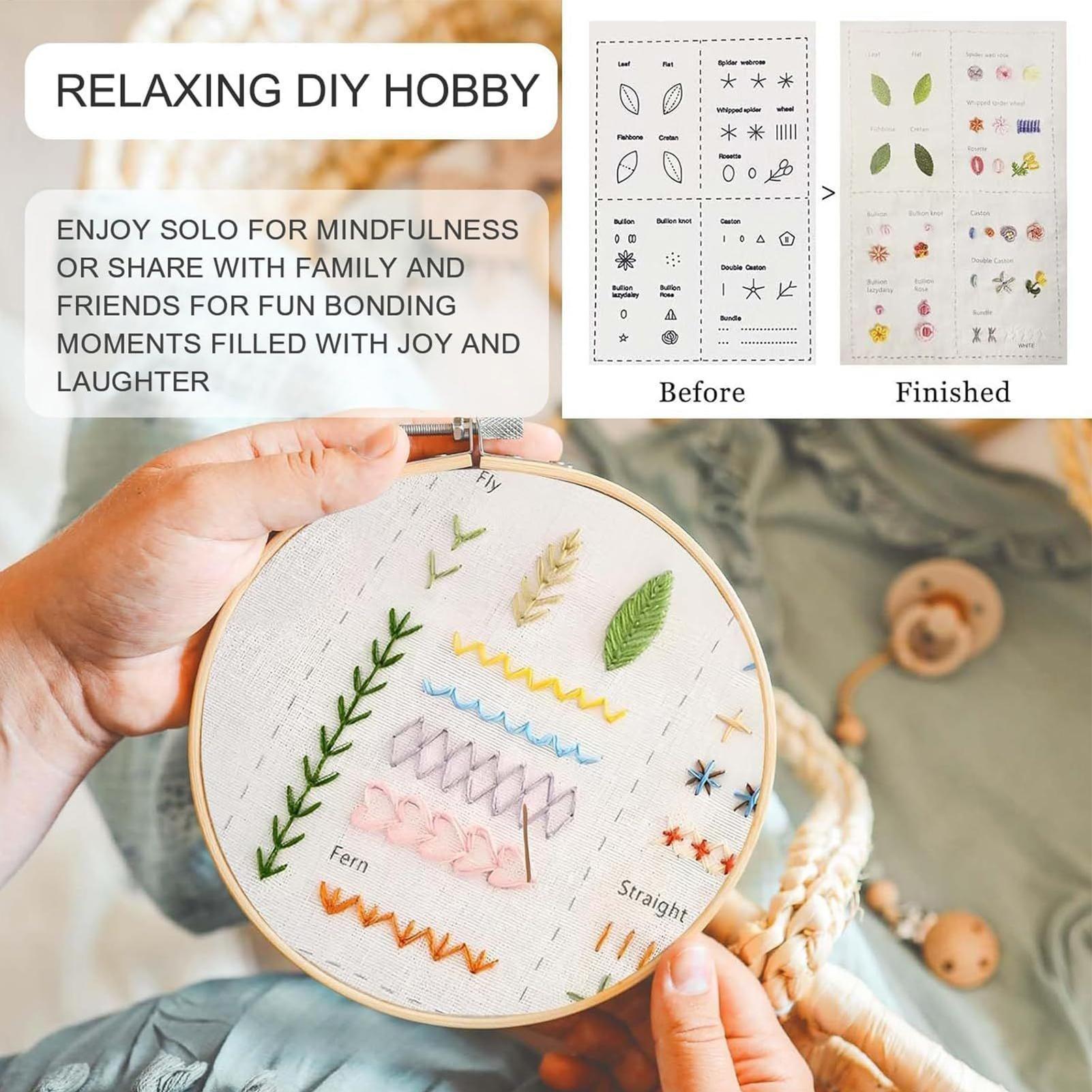 Embroidery Stitch Book For Beg - Embroidery Guide Paper review and price