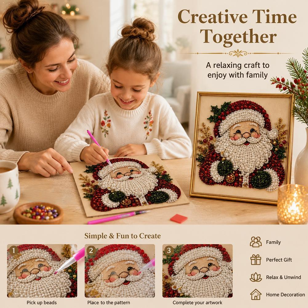 Christmas Santa Claus Pearl Ar - Embroidery Beads review and price