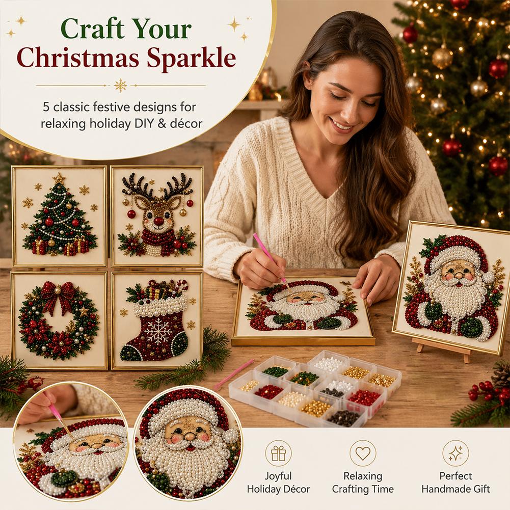 Christmas Santa Claus Pearl Ar - Embroidery Beads review and price
