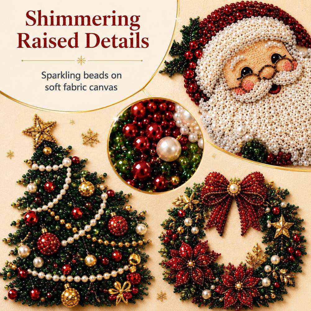 Christmas Santa Claus Pearl Ar - Embroidery Beads review and price