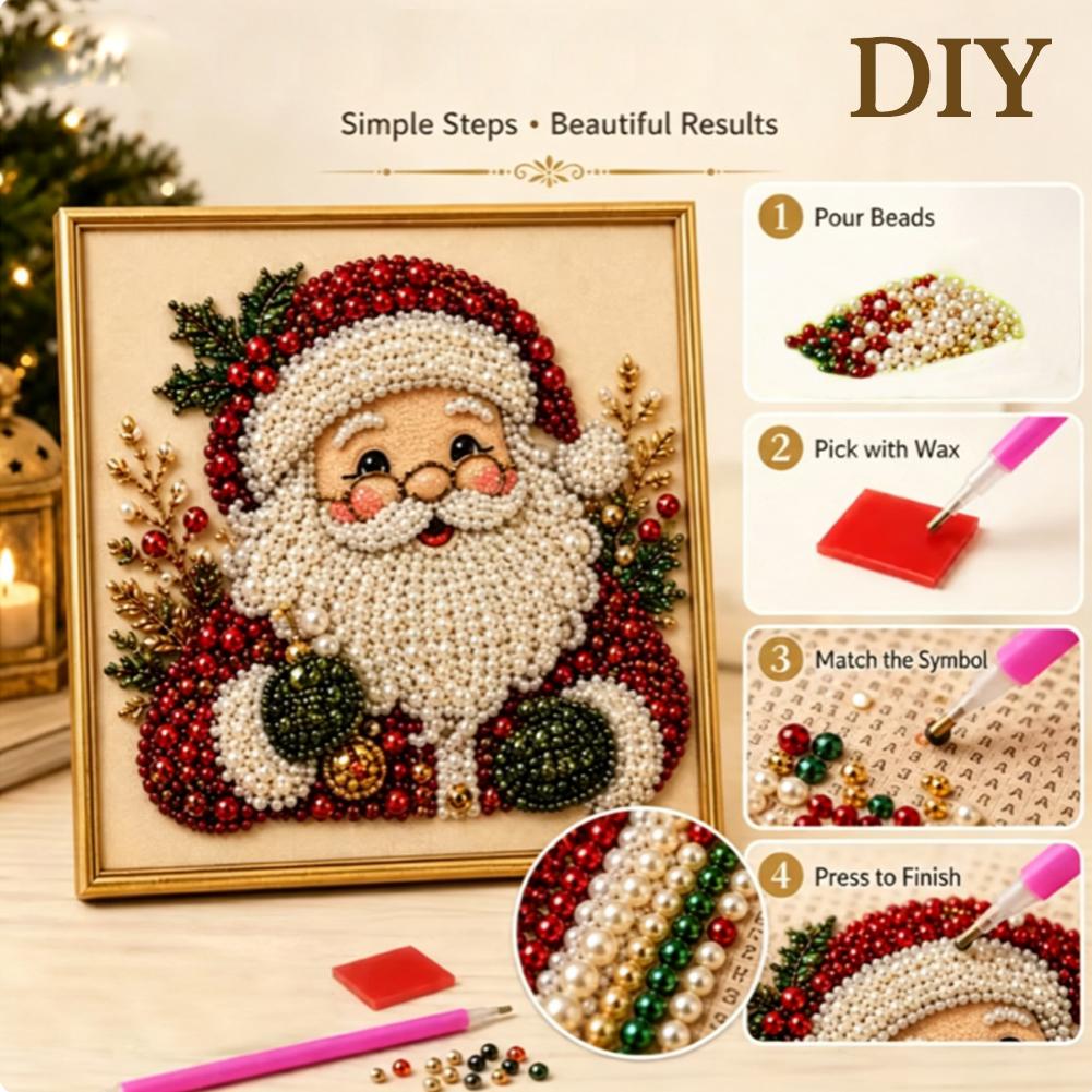 Christmas Santa Claus Pearl Ar - Embroidery Beads review and price