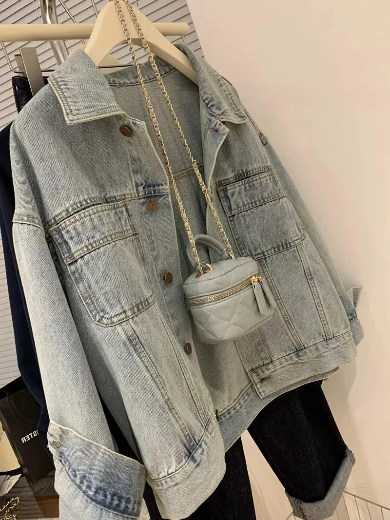Denim Coat Women Y2k Spring Au - Embroidery Jacket Jeans review and price