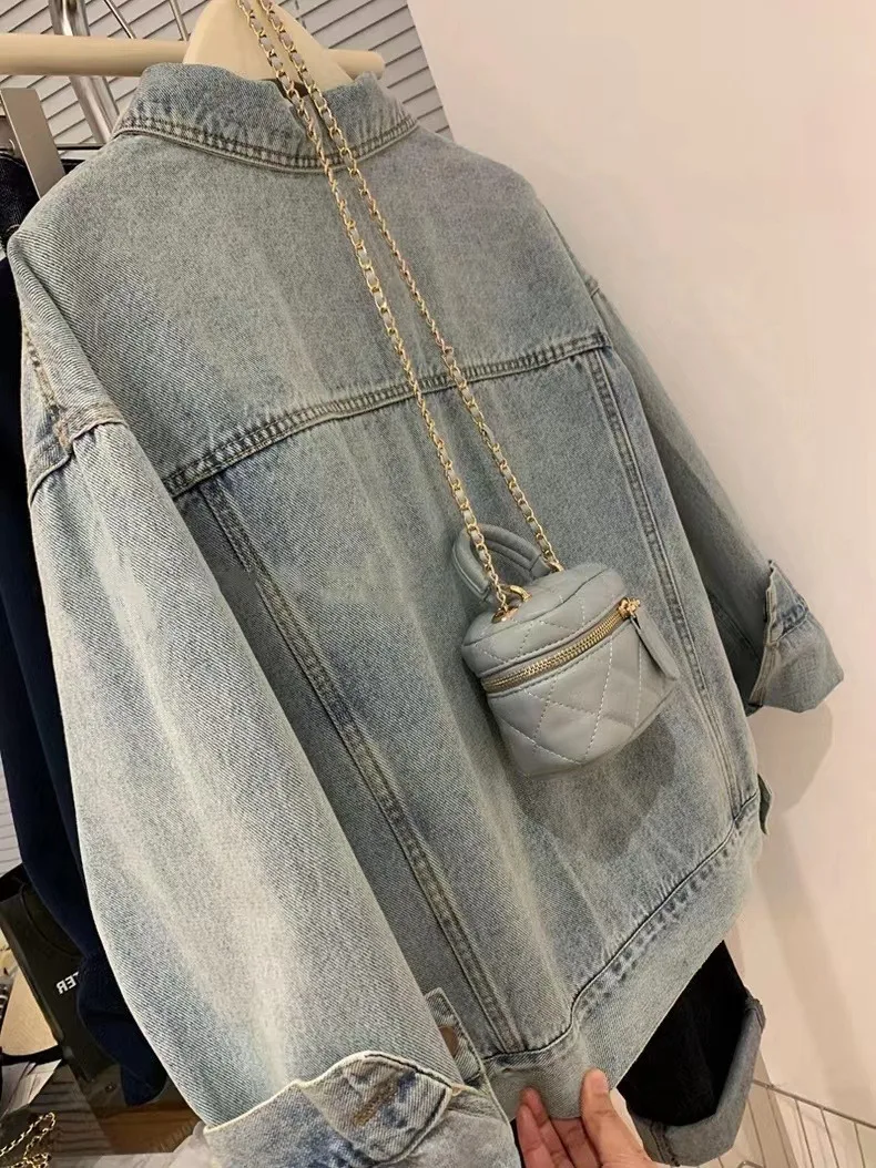 Denim Coat Women Y2k Spring Au - Embroidery Jacket Jeans review and price