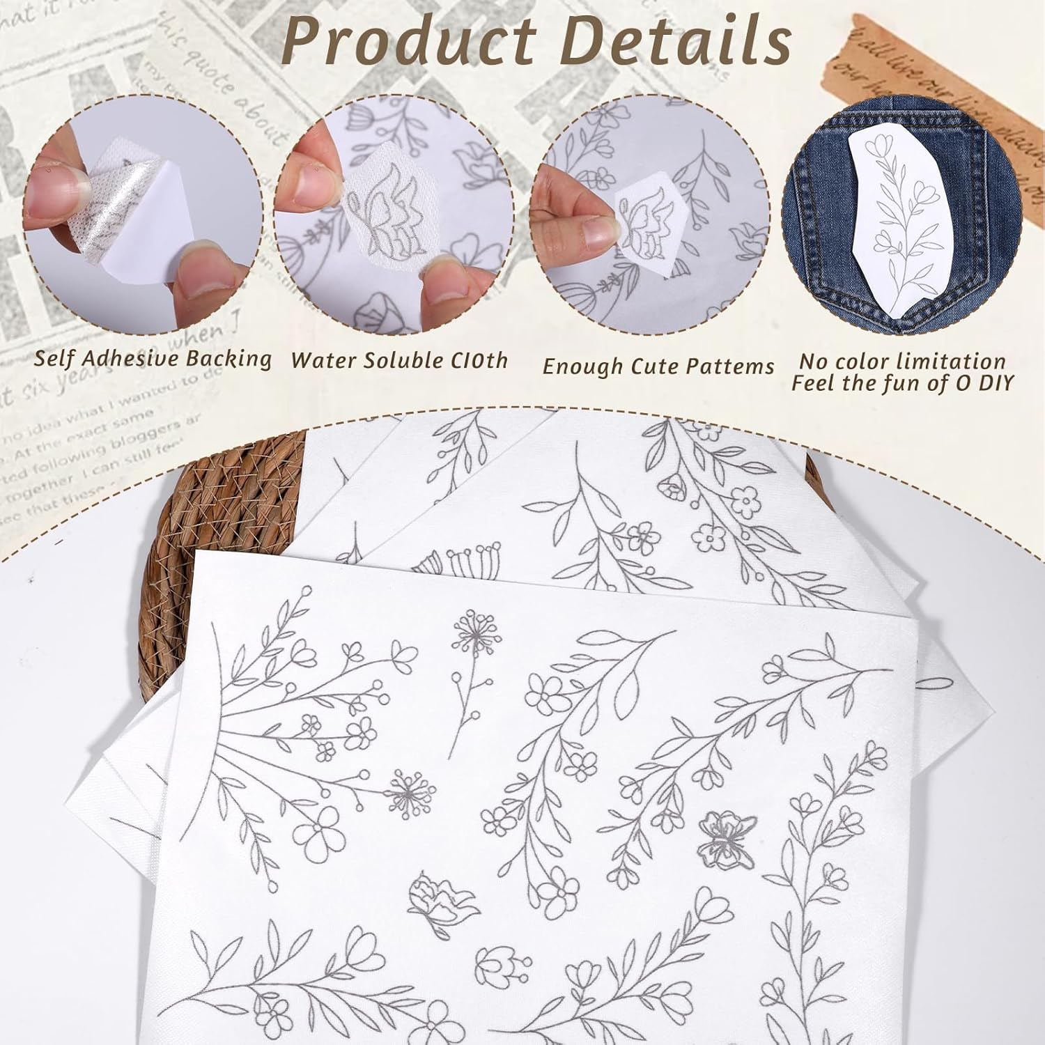 Stick & Stitch Water Soluble E - Embroidery Meaning review and price