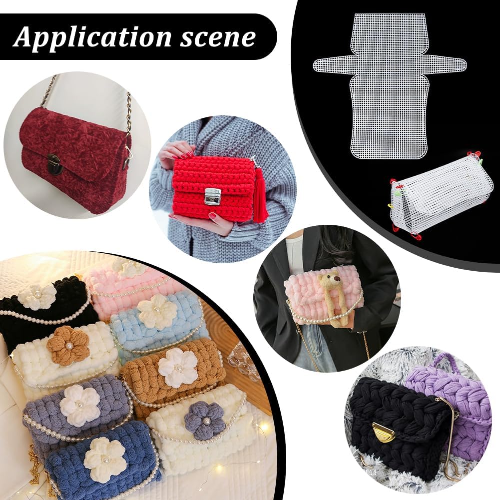 1-4Pcs Plastic Mesh Canvas She - Embroidery Bag review and price