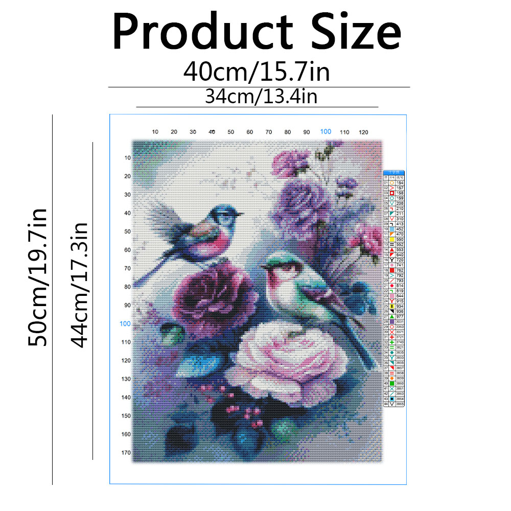 11CT Cross Stitch Rose Flower  - Embroidery Guide Paper review and price