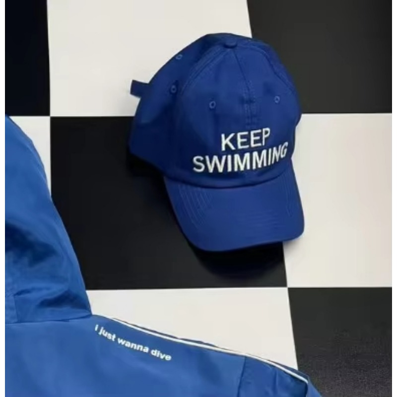 2026 Trendy keep Swimming New  - Embroidery Letter review and price