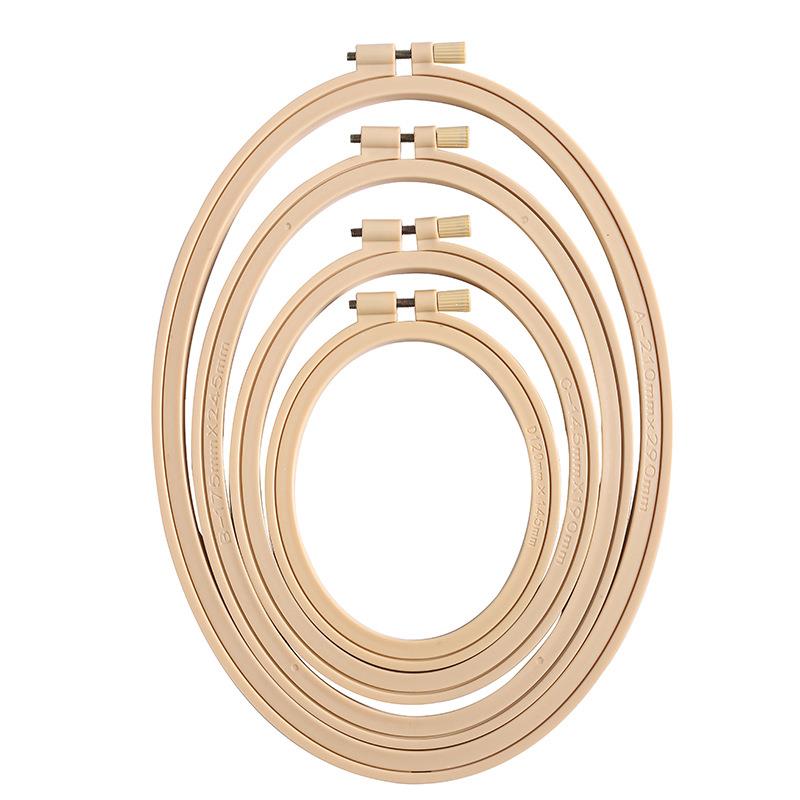 Imitation Bamboo Plastic Oval  - Embroidery Hoop Square review and price