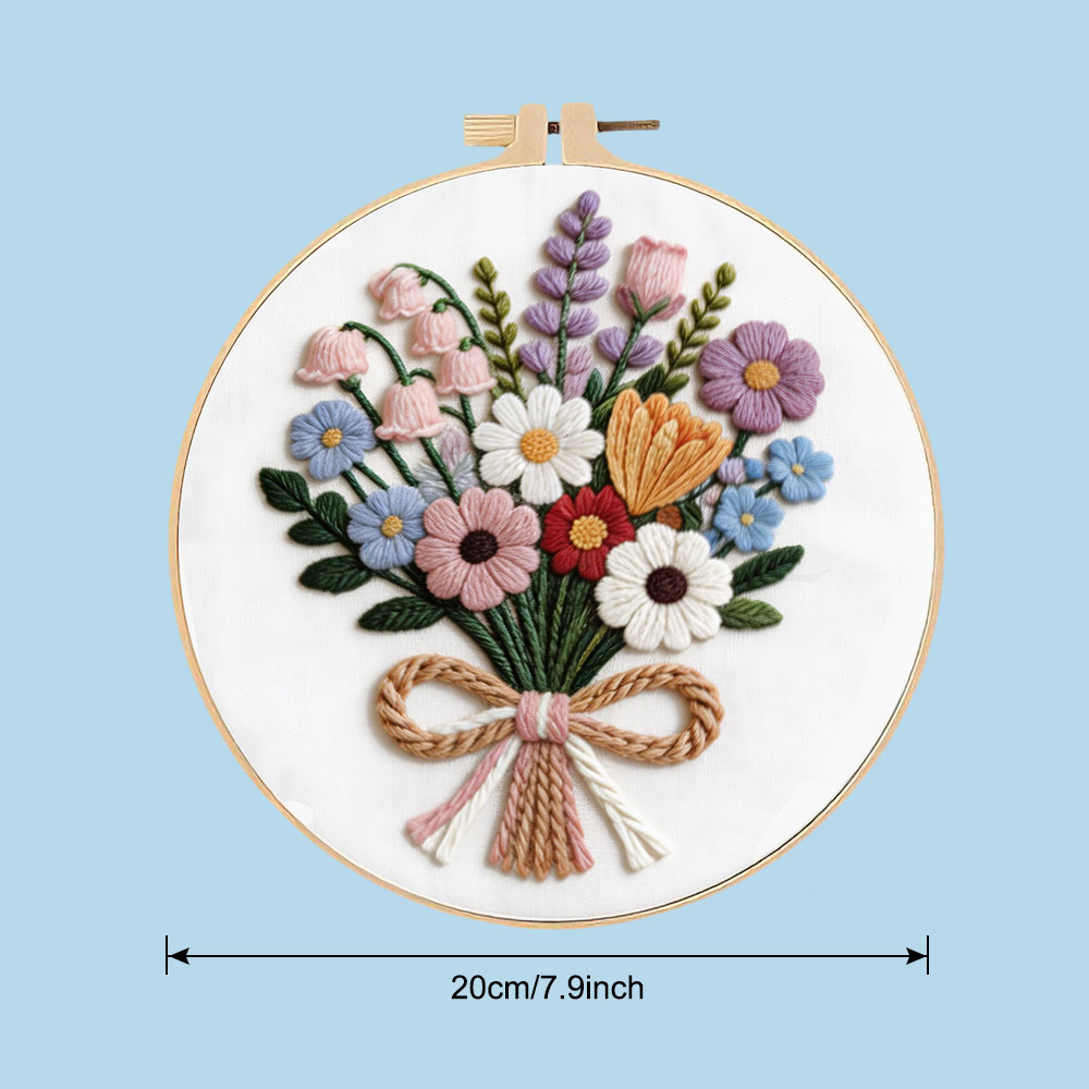 1PCS  Cross Stitch Kits Daisy  - Embroidery Guide Paper review and price