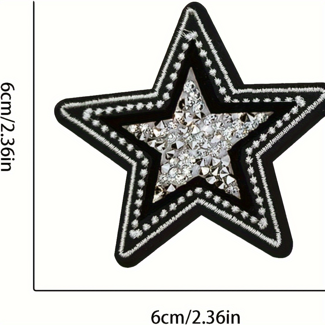 5 PCS Black and White Twinkle  - Embroidery Jacket Jeans review and price