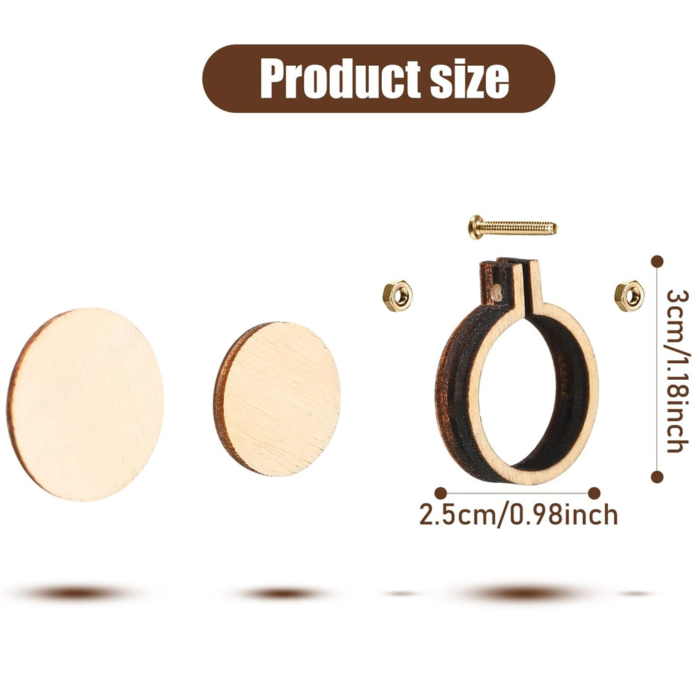 10Pcs/Set Wooden Mini Embroide - Embroidery Hoop Square review and price