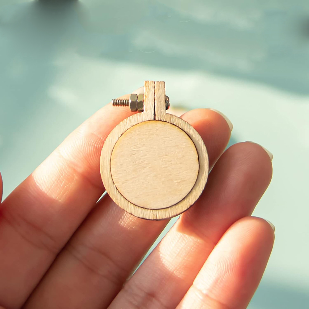 10Pcs/Set Wooden Mini Embroide - Embroidery Hoop Square review and price