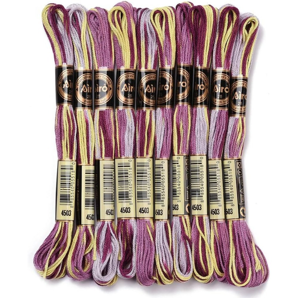 6 Strands Purple Variegated Em - Embroidery Handicraft review and price