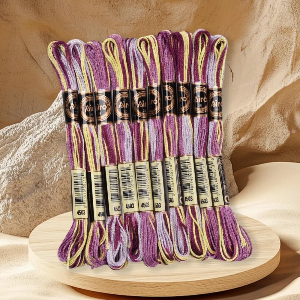 6 Strands Purple Variegated Em - Embroidery Handicraft review and price