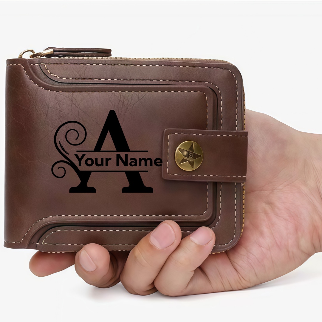 Men's Custom Wallet - Personal - Embroidery Alphabet review and price