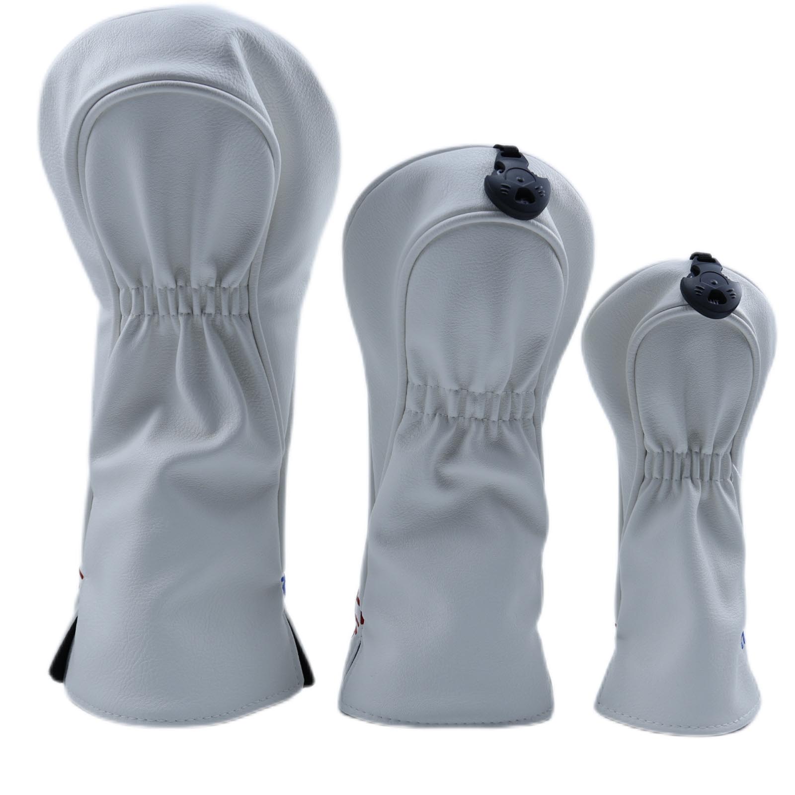 3Pcs/Set PU Leather Golf Club  - Embroidery Set review and price
