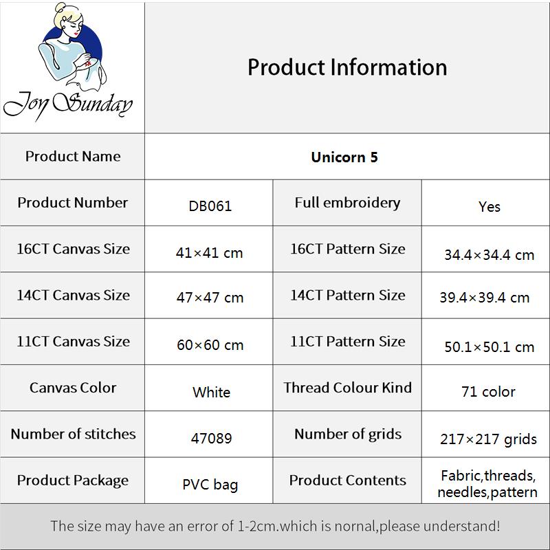 Joy Sunday Animal Pattern Cros - Embroidery Meaning review and price