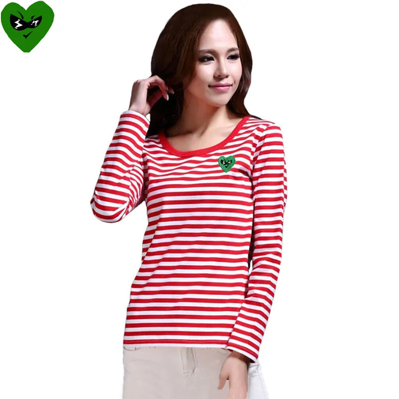 Break Egg Women Striped T-Shir - Embroidery Egg review and price