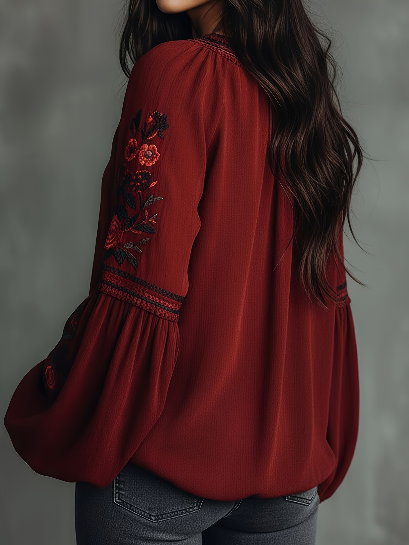 Women‘s Spring Blouse Retro Em - Embroidery Blouse review and price