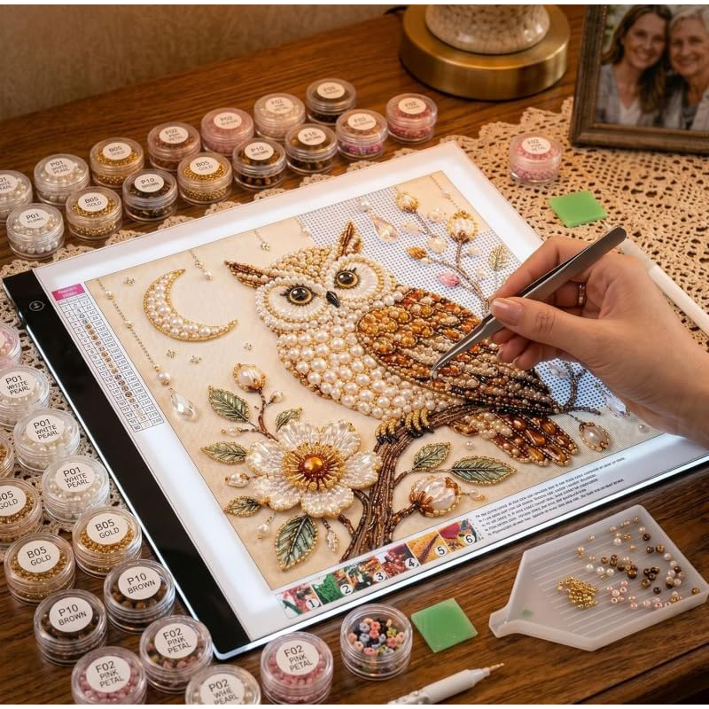 Bird Pearl Art DIY Kit Cardina - Embroidery Beads review and price