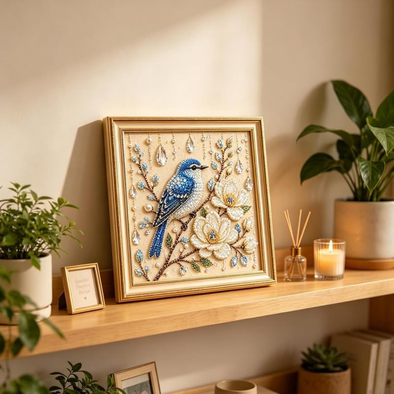 Bird Pearl Art DIY Kit Cardina - Embroidery Beads review and price