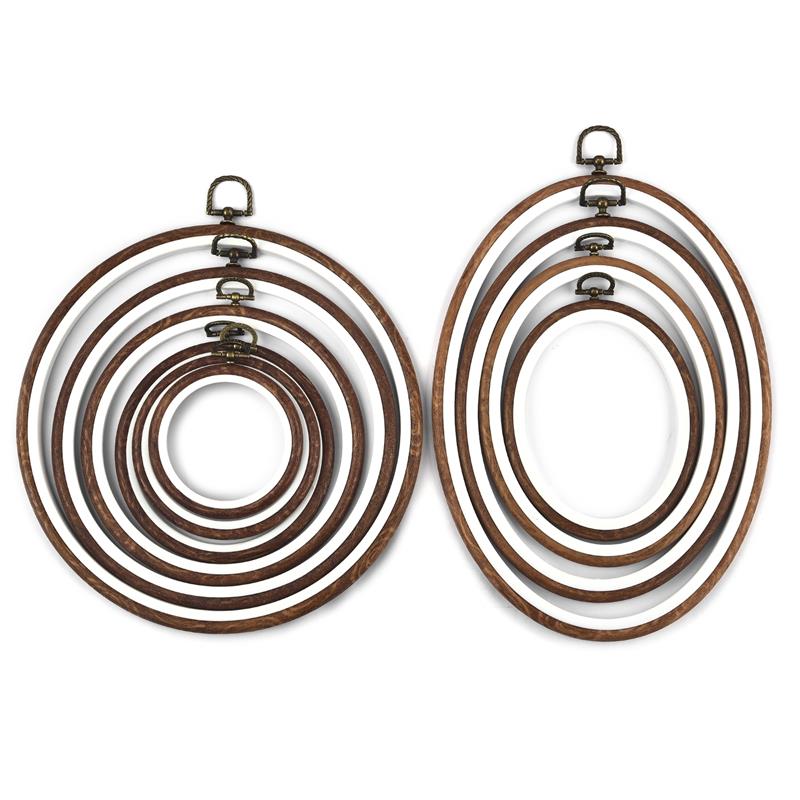 Sewing Tool Round Oval Wooden  - Embroidery Hoop Square review and price