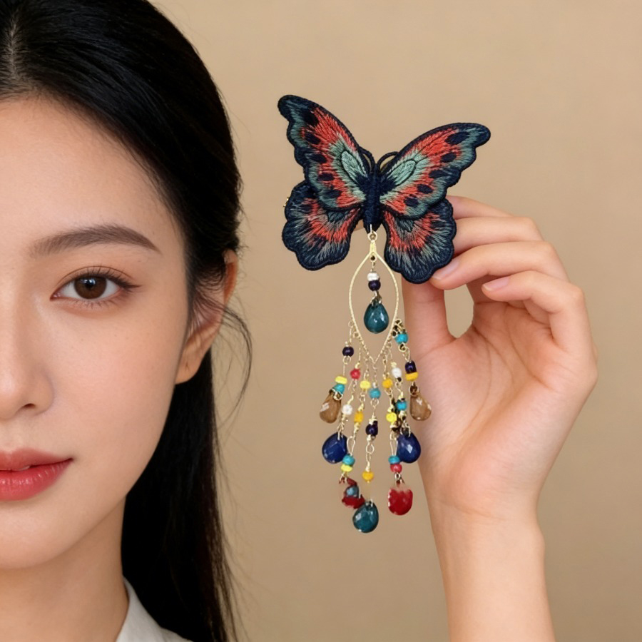 New Chinese Style Knitting But - Embroidery Glass Beads review and price