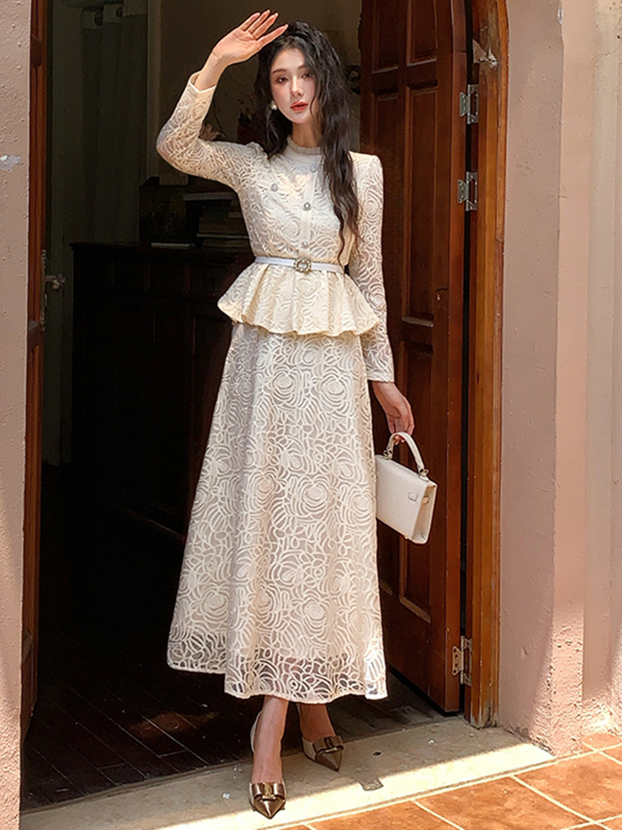 Formal Luxury Evening Lace Two - Embroidery Blouse review and price