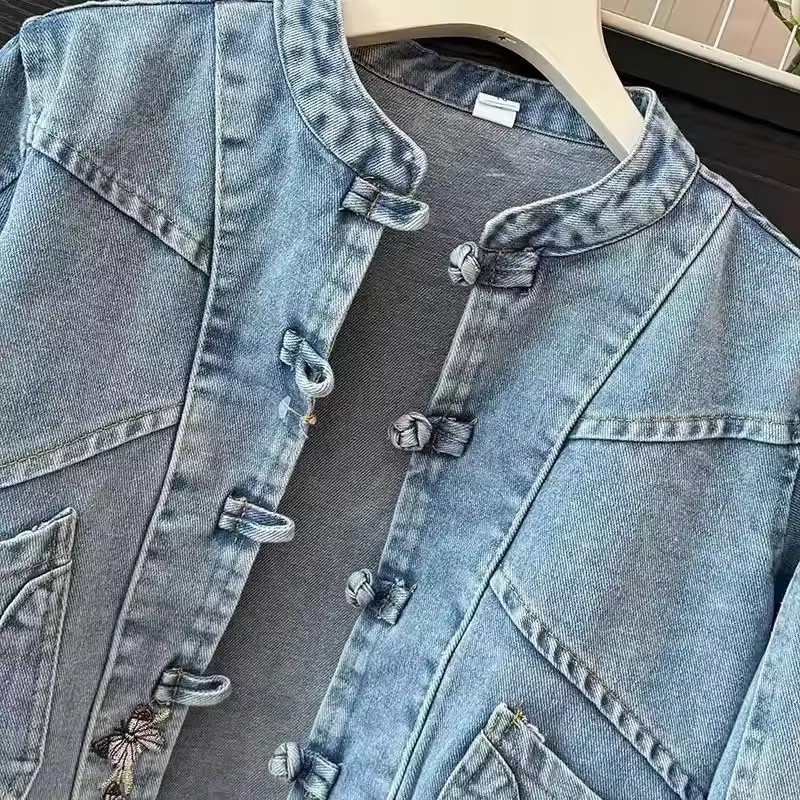 2025 Spring Autumn New Fashion - Embroidery Jacket Jeans review and price