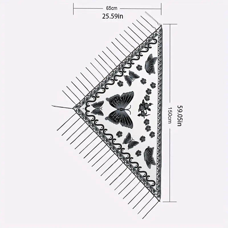 Fashion Triangle Scarf Butterf - Embroidery Hoop Square review and price