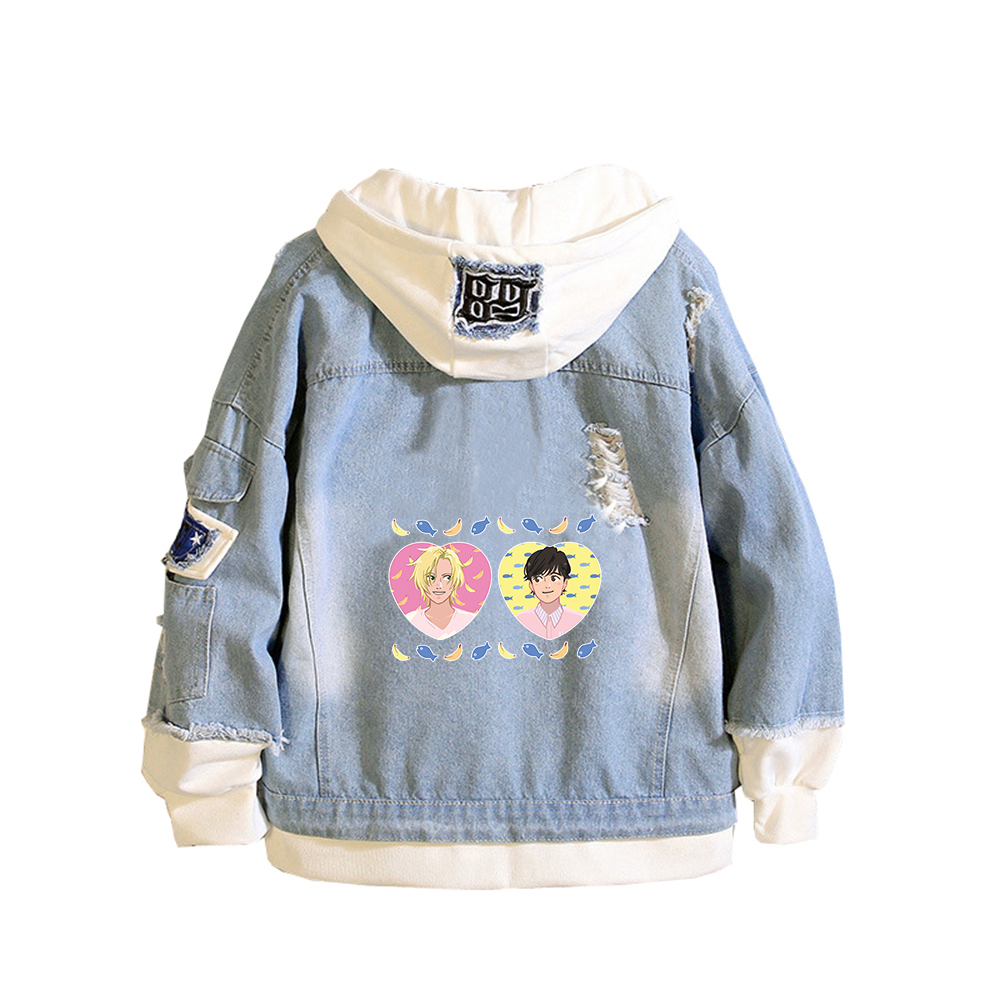 BANANA FISH Demin Jacket Anime - Embroidery Jacket Jeans review and price