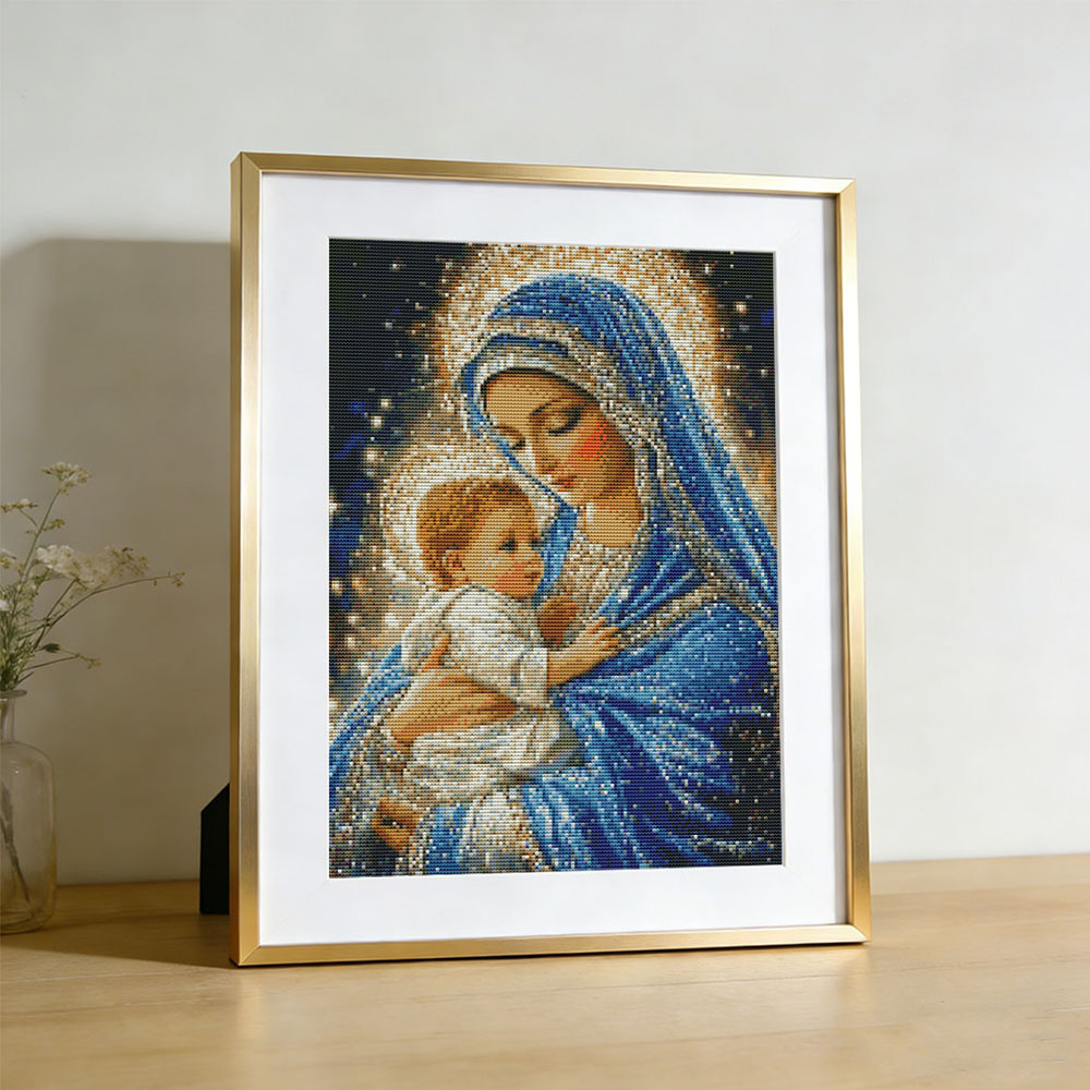 Cross Stitch Virgin Mary Relig - Embroidery Guide Paper review and price