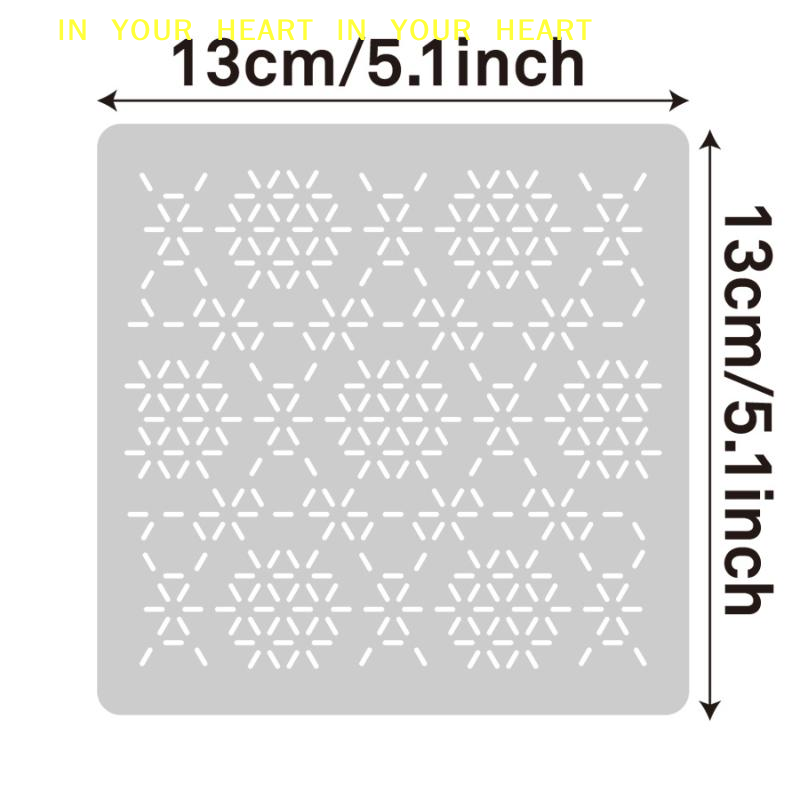DIY Geometric Patchwork Stenci - Embroidery Handicraft review and price