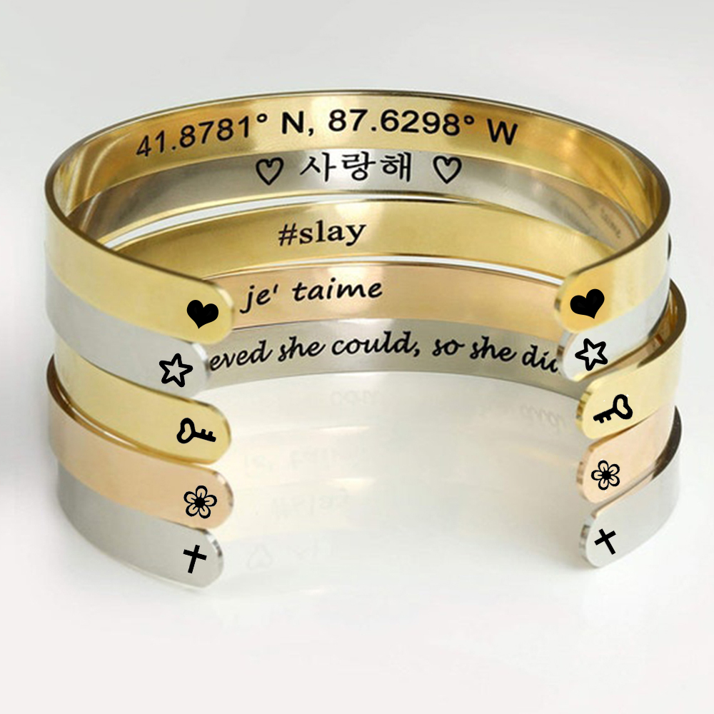 Custom Engrave Name Wrist Brac - Embroidery Alphabet review and price
