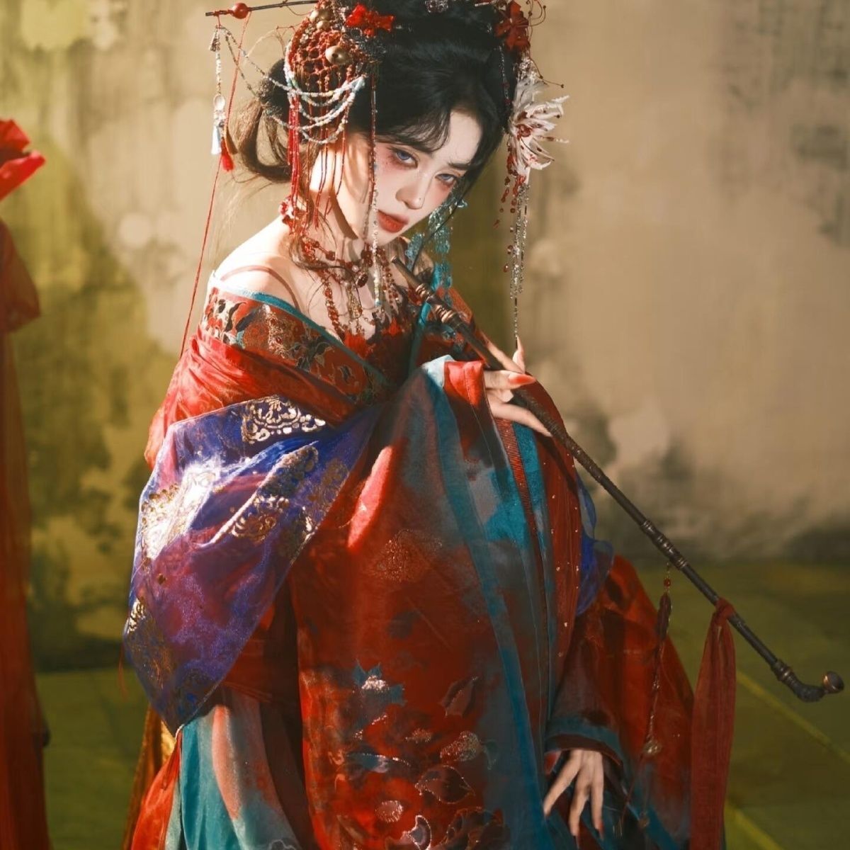 Black Blue Embroidery Hanfu Wo - Embroidery Set review and price