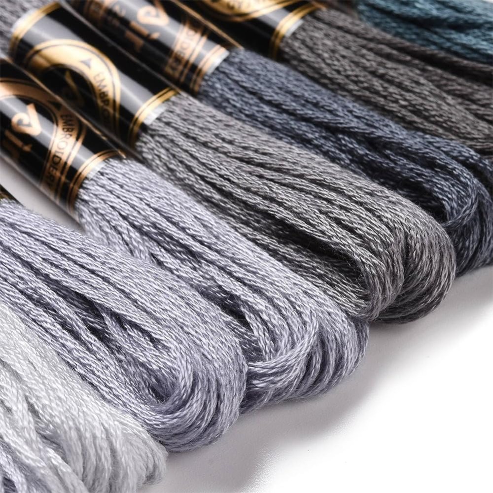 8 Skeins 70 Yards Grey Friends - Embroidery Handicraft review and price